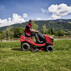 solo by AL-KO Comfort T18-111.4 HDS-A V2 Petrol Side Discharge Mulching Lawn Tractor 111cm