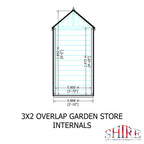 Shire Overlap 2ft x 3ft Tool Store