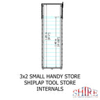 Shire Shiplap 3ft x 2ft Tall Store