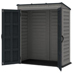 Duramax YardMate Plus Pent - 5ft x 3ft Plastic Garden Shed in Grey