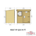 Shire Shiplap 4ft x 6ft Pent Shed