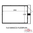 Shire Barraca  10ft x 7ft Shiplap Shed