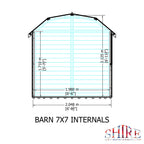 Shire Shiplap 7ft x 7ft Barn Shed