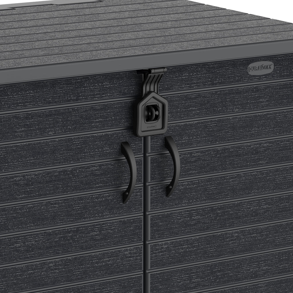 Duramax StoreAway Cedargrain Plastic Garden Storage Box - 850L - Grey