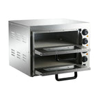 KRD Commercial Twin Deck Electric Pizza Oven With Timer 8 x 10" or 2 x 20" Pizzas