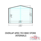 Shire Overlap 7ft x 3ft Apex Bike Store