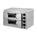 KRD Commercial Twin Deck Electric Pizza Oven With Timer 8 x 10" or 2 x 20" Pizzas