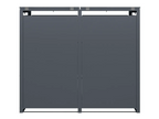 Anthracite Grey Solid Panel Wheelie Bin Storage - Double Bin Store