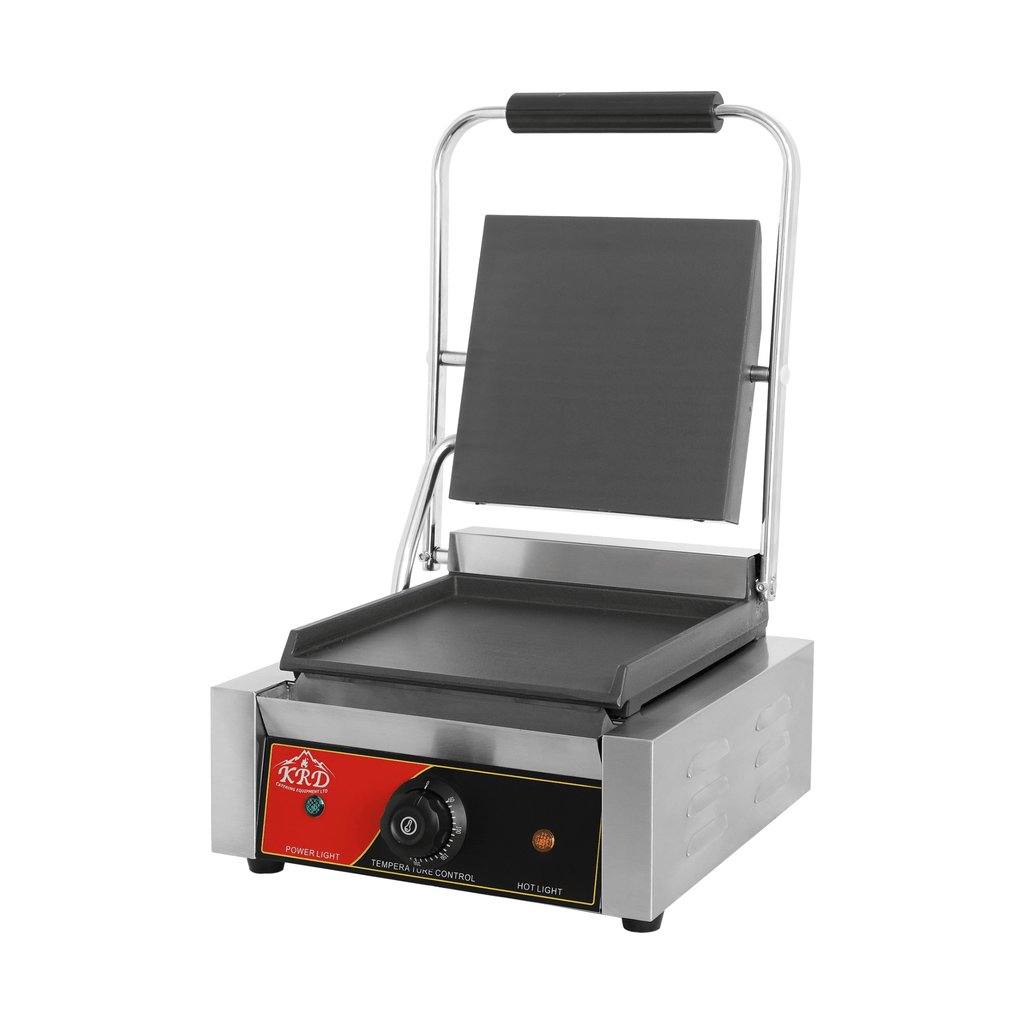 KRD Panini Grill Single Smooth Plates 1.8kW KEG-811B