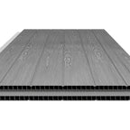 Pro Grade 4ft x 6ft Premium Plastic Garden Shed - Grey Wood Touch Texture