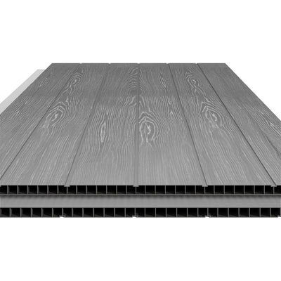 Pro Grade 4ft x 6ft Premium Plastic Garden Shed - Grey/Anthracite Wood Touch Texture